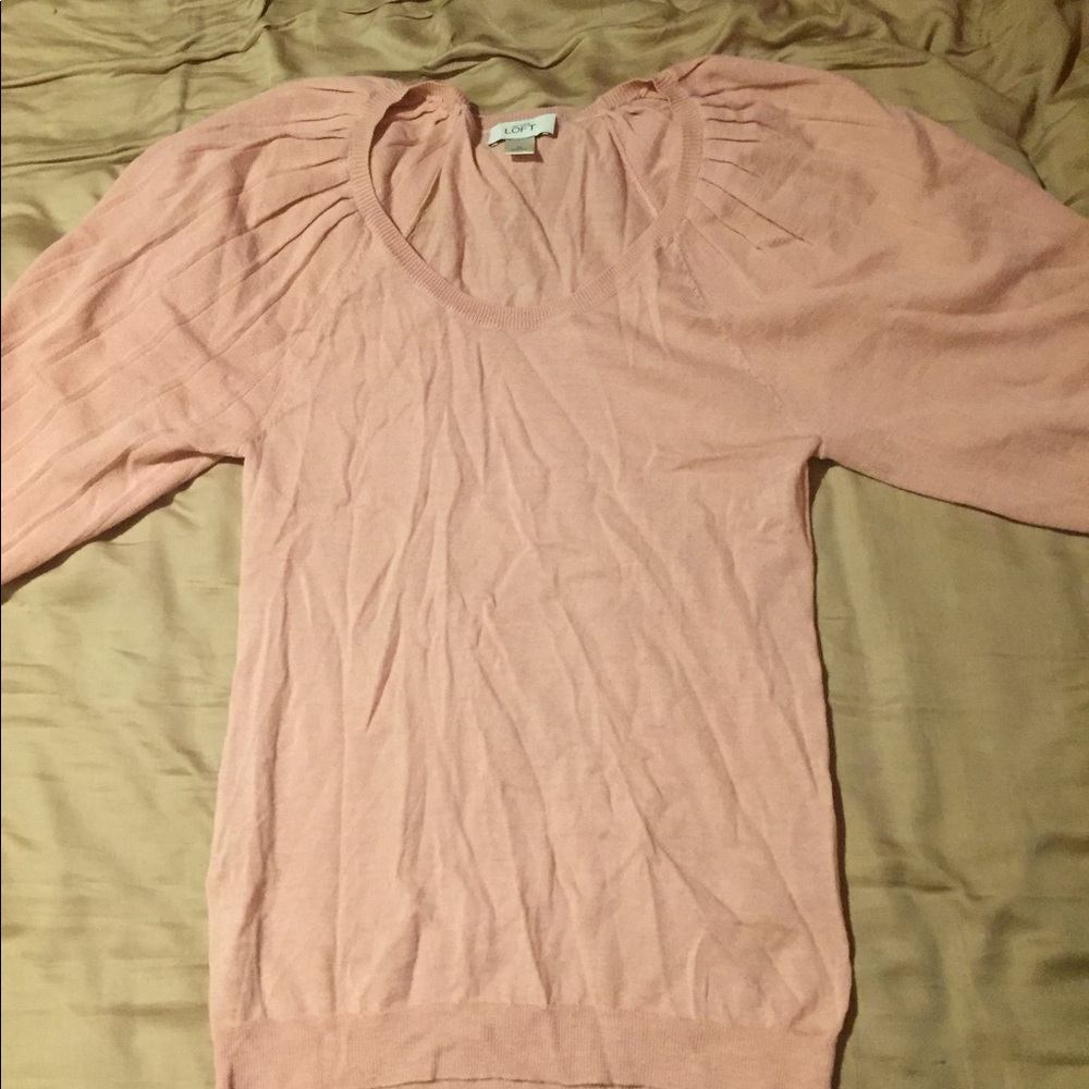 Baby pink loft sweater